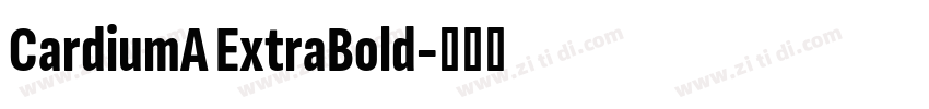 CardiumA ExtraBold字体转换